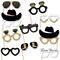 Big Dot of Happiness Nash Bash Glasses - Paper Card Stock Nashville Bachelorette Party Photo Booth Props Kit - 10 Count